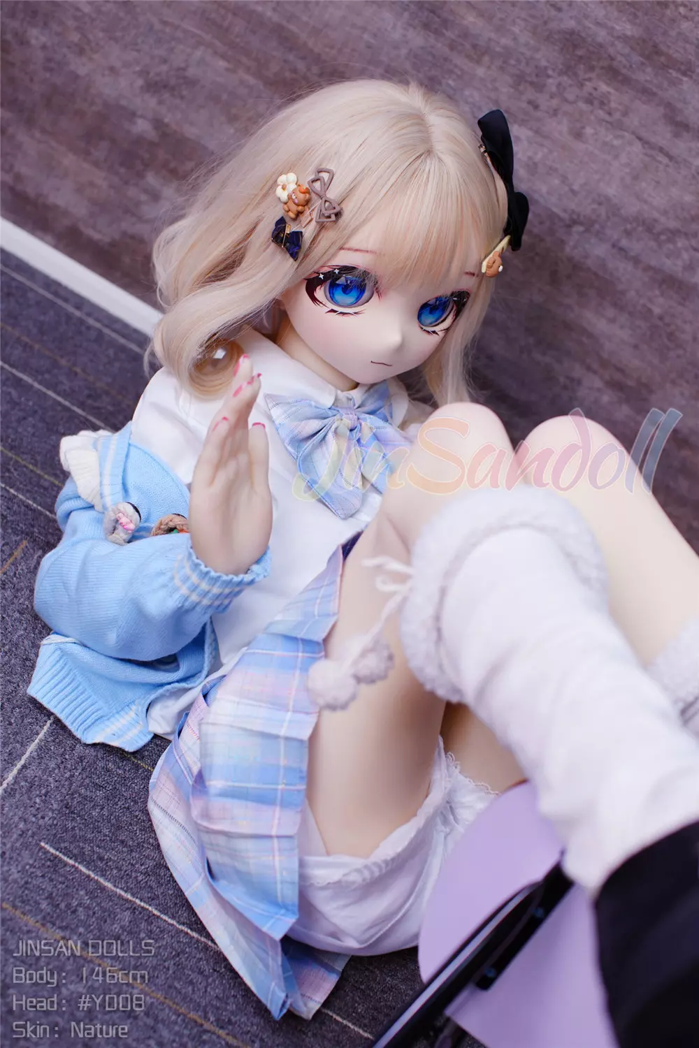 WM S-TPE 146cm Anime TPE Sex Doll with PVC Head #Y008